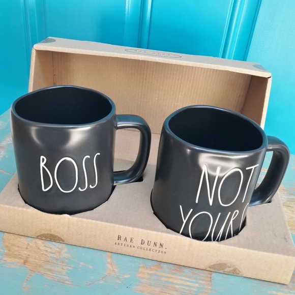 Rae Dunn Other - 2 Mugs Rae Dunn Mug Gift Set BOSS NOT YOURS Gift Box Him Her NWT Boho Farmhouse